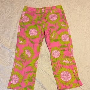 Floral Pink and Green Bottoms
